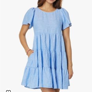 Jocelyn Short Sleeve Linen Dress